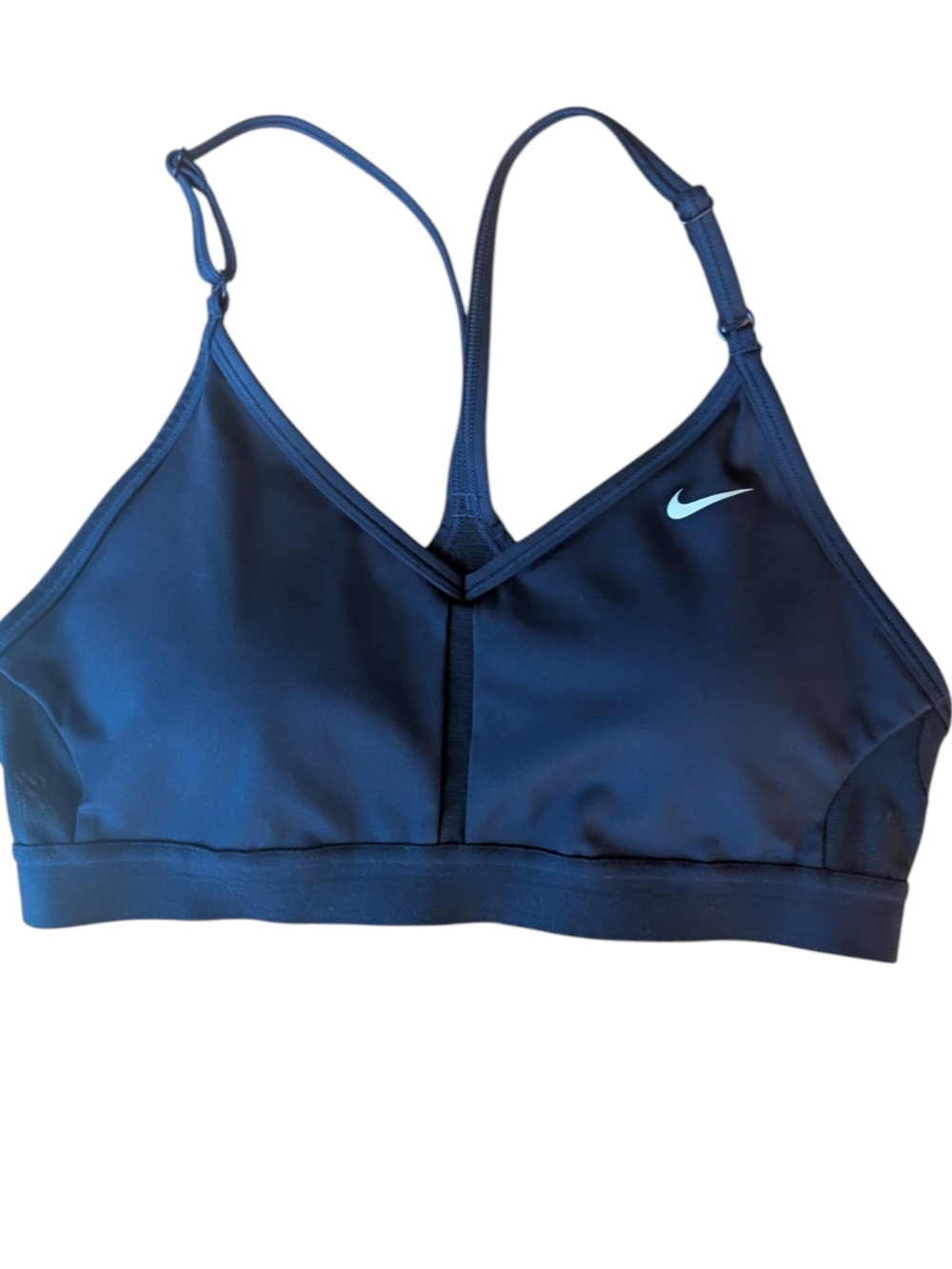 Nike Women's Navy Blue Athletic Bralette With Padding